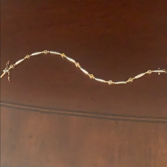 Classic Gold/Silver Tone Bracelet with Sparkle - Picture 1 of 5